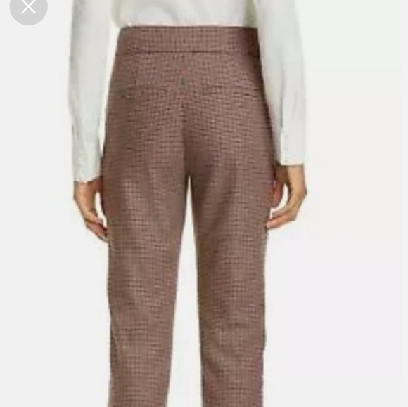 Veronica Beard Gemini Check Houndstooth Crop Pants